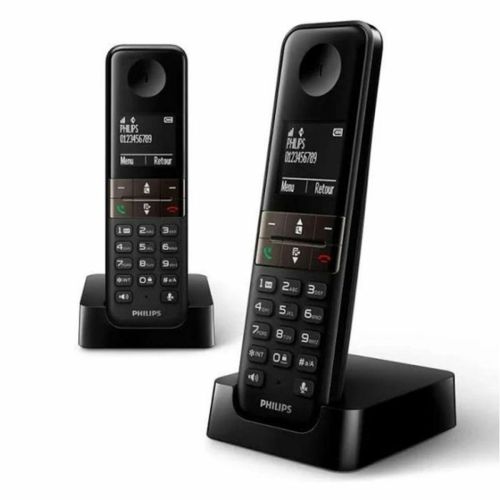 Teléfono Inalámbrico Philips D4702B/34 Duo 1,8″ DECT (2 pcs)