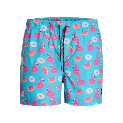 Bañador Hombre Jack & Jones JPSTMAUI JJSWIM NOVELTY AOP AKM SN 12272809 Azul