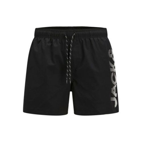 Bañador Hombre Jack & Jones JPSTMAUI JJSWIM SPLICE LOGO AKM Negro