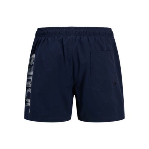 Bañador Hombre Jack & Jones JPSTMAUI JJSWIM SPLICE LOGO AKM Azul marino