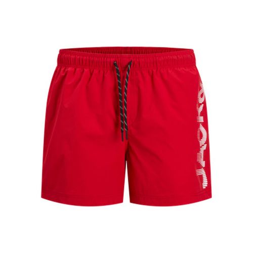 Bañador Hombre Jack & Jones JPSTMAUI JJSWIM SPLICE LOGO AKM Rojo
