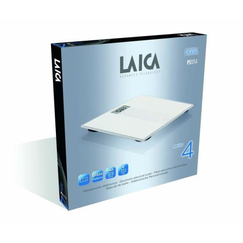Báscula Digital de Baño LAICA PS1054 Blanco Vidrio 150 kg