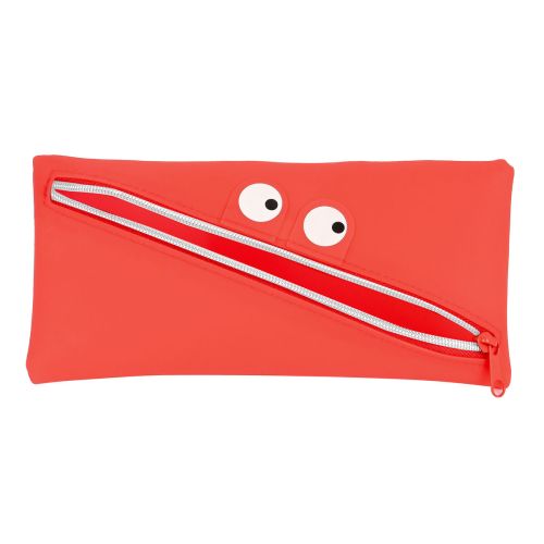 Estuche Escolar Safta   Cara 22 x 11 x 1 cm Rojo