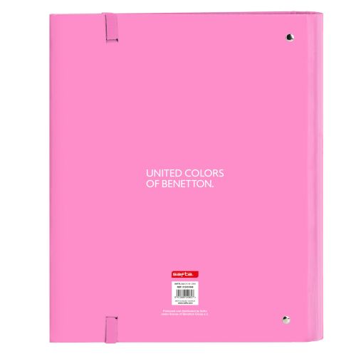 Carpeta de anillas Benetton Spring Azul cielo 27 x 32 x 3.5 cm