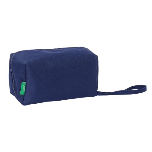 Estuche Escolar Benetton Varsity Gris Azul marino 22 x 10 x 10 cm