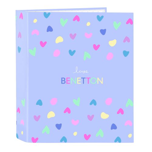 Carpeta de anillas Benetton Lila Lila A4 27 x 33 x 6 cm