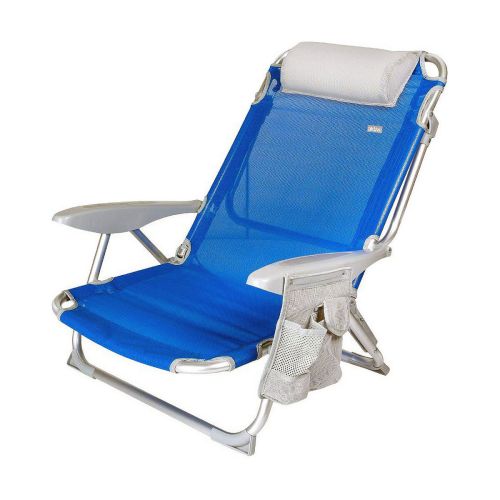 Silla de Playa Aktive Azul 51 x 45 x 76 cm