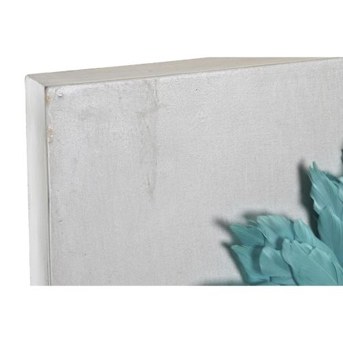 Decoración de Pared DKD Home Decor Blanco Negro 60 x 6 x 60 cm (2 Unidades)