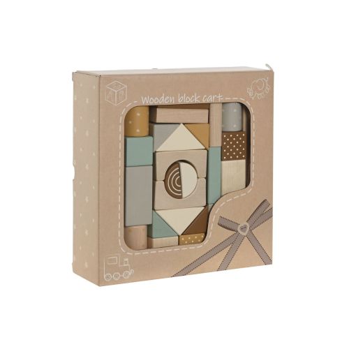 Juego de Madera Home ESPRIT Amarillo Marrón Natural Menta