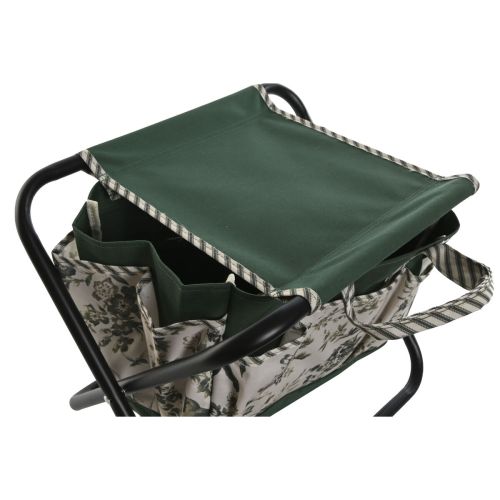 Kit de herramientas de jardinería Home ESPRIT Blanco Verde Poliéster Aluminio 7 Piezas
