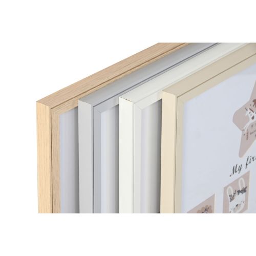 Marco de Fotos Home ESPRIT Cristal Madera MDF 40,5 x 2 x 49,5 cm (4 Unidades)