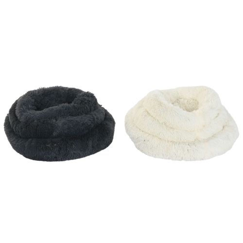 Cama para mascota Home ESPRIT Blanco Gris oscuro 73 X 64 X 16 CM 2 Unidades