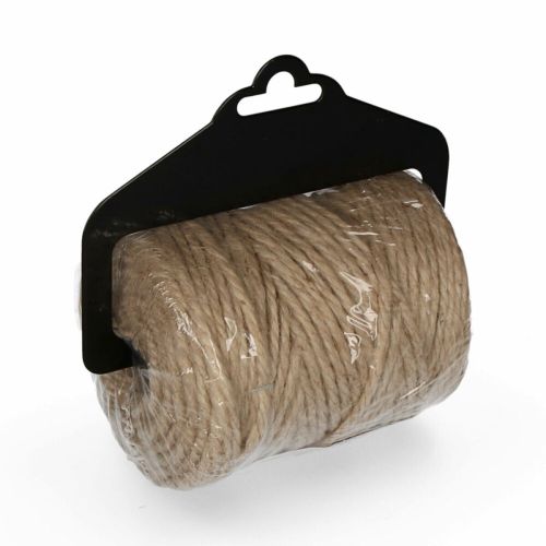 Bobina de hilo EDM 87819 Natural Elástico Biodegradable Fibra natural
