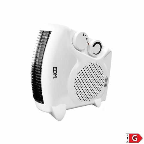 Calefactor EDM 07205 Blanco 1000 – 2000 W Compacto